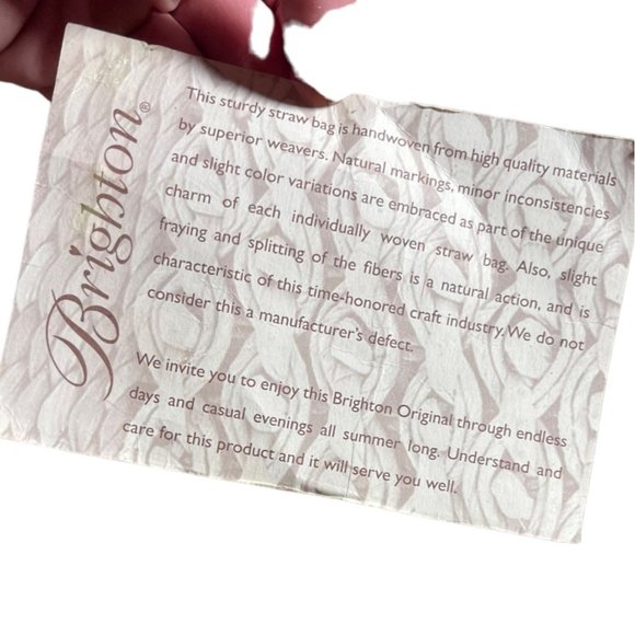 Brighton Woven Tote Leather Trim - Picture 6 of 12